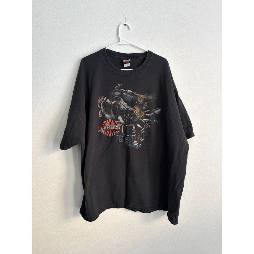 Harley Davidson Motorcycle T-Shirt Mens 3XL Feel The Breeze Mad Boar Graphic